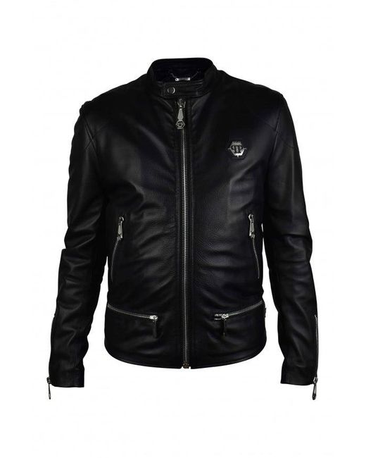 Philipp Plein Biker Jacket in het Black