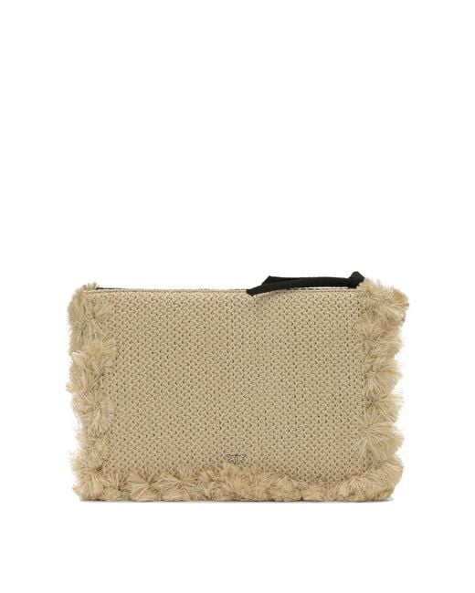 Pinko Natural Polypropylene Polyester Polyester Cotton Polyamide Polyurethane Clutch
