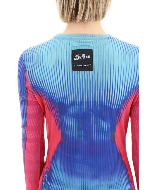 X Jean Paul Gaultier – Robe longue Body Morph Y. Project en coloris Multicolor