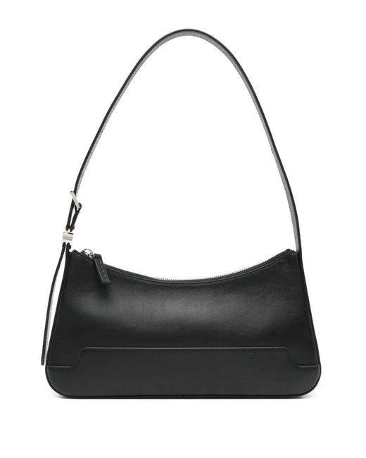 Marni Black Leather Shoulder Bag With Zip