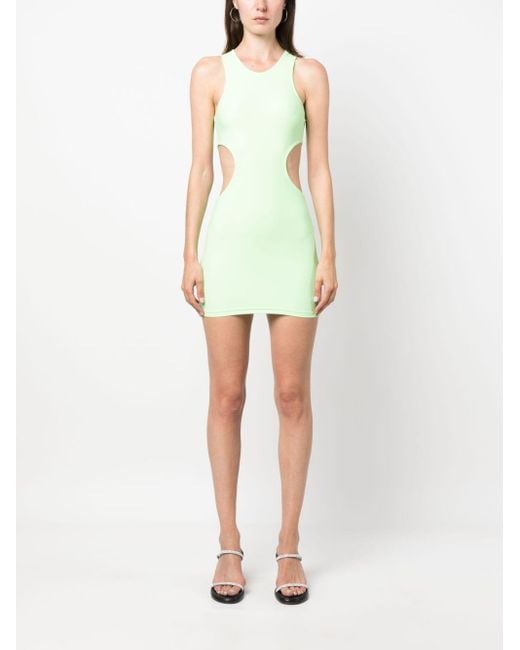 Reina Olga Green Cut-out Detail Short Dress