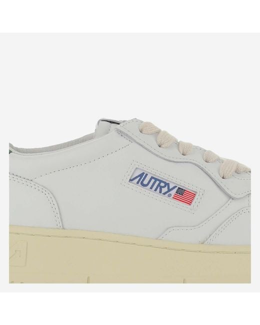 Autry White Medalist Low Sneakers