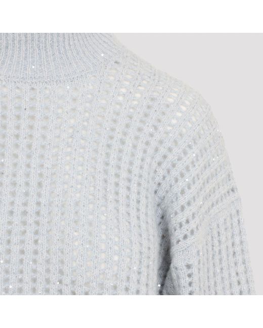 Peserico Gray Rete Sweater