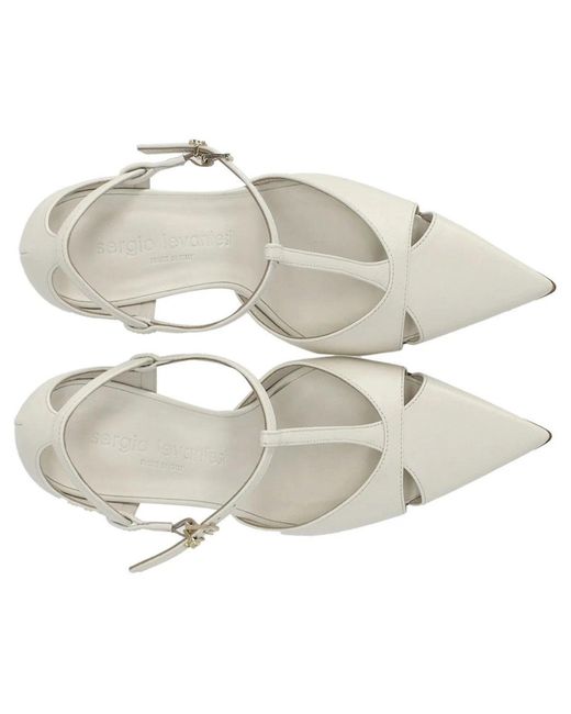 Sergio Levantesi White Maura Pump