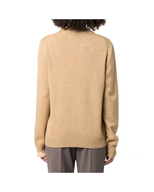Maison Margiela Natural Wool And Cashmere Pullover
