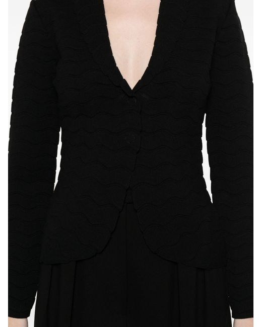 Emporio Armani Black Single-Breasted Blazer Jacket