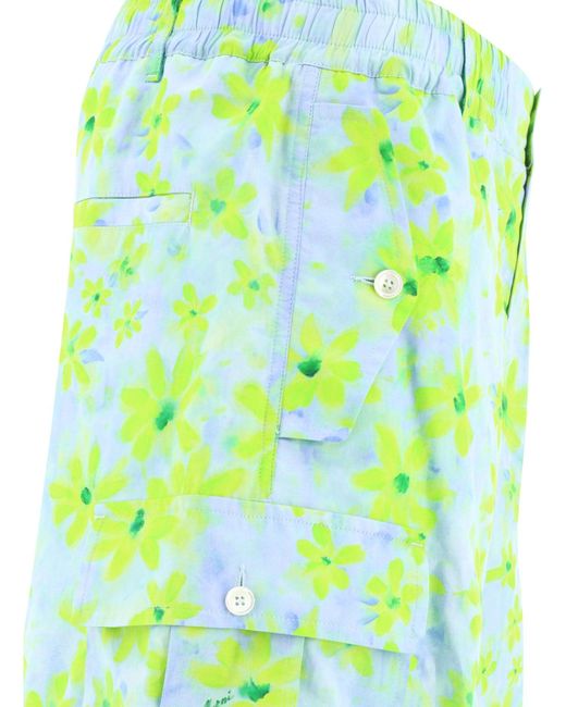 Pantalon Cargo avec imprimé de parade Marni pour homme en coloris Green