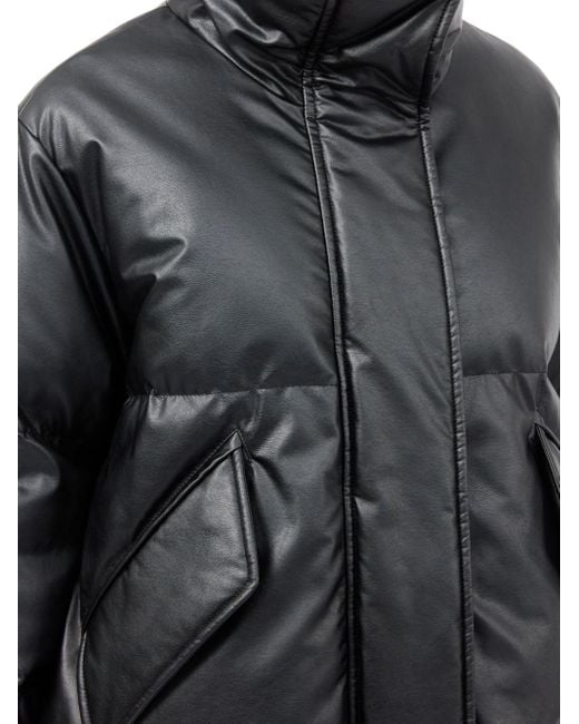MM6 by Maison Martin Margiela Black Short Nylon Down Jacke