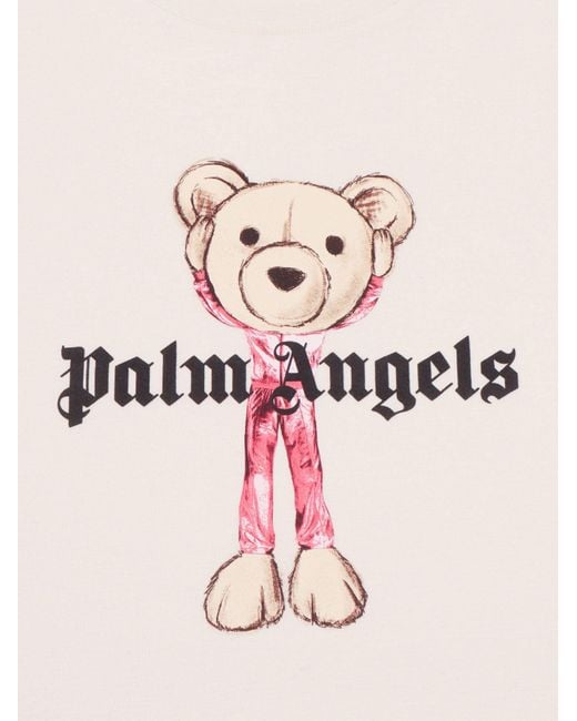 Palm Angels Pink Pa Mascotte Bear Over Tee S/S Girl for men