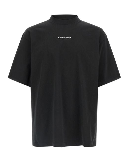 Balenciaga Black 'New Back' T Shirt