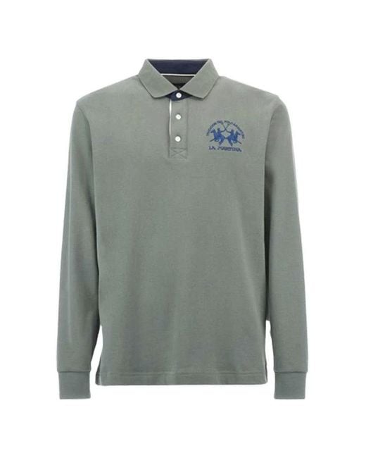 La Martina Gray Polos