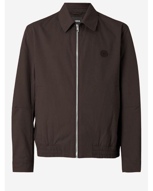 Boss Black Stretch Cotton Jacket