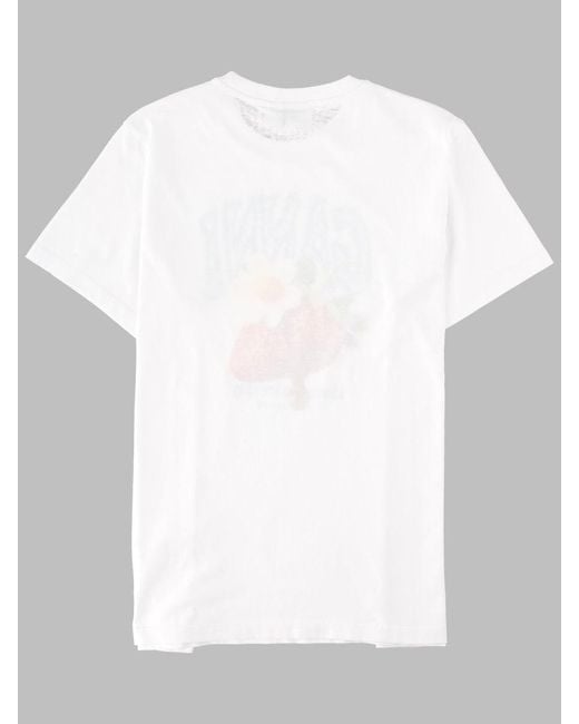 Ganni White Organic Cotton T-Shirt