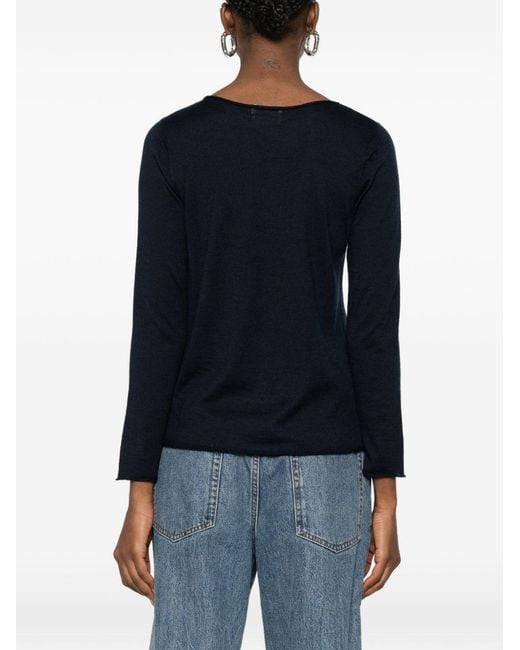 Be You Blue Long Sleeves Crewneck