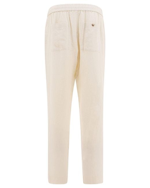 Vince Natural Hemp Trousers for men