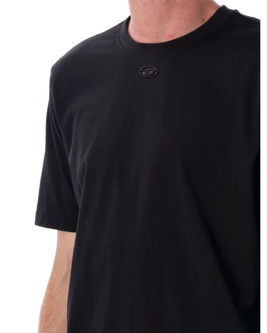 DIESEL T -shirts En Polos Zwart in het Black voor heren