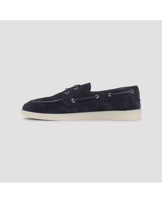 Prada Blue Allacciate Lace Up Shoes