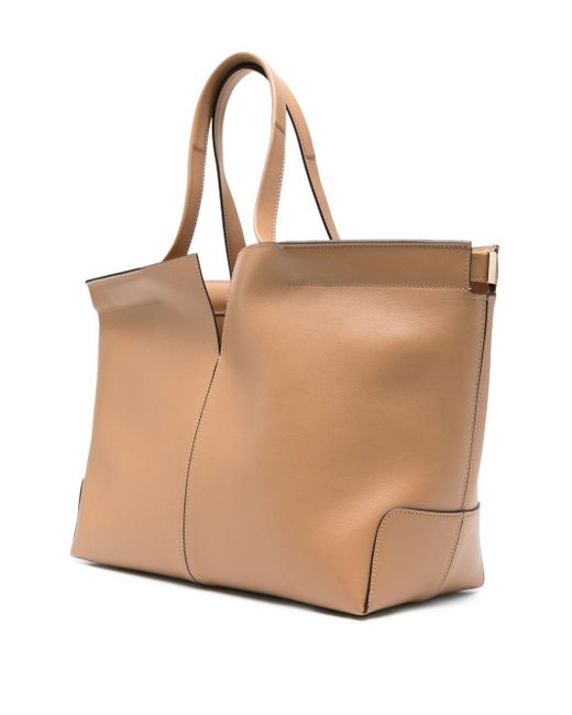 Tod's Natural Tod 's Di Bag Folio Ledereinkaufstasche