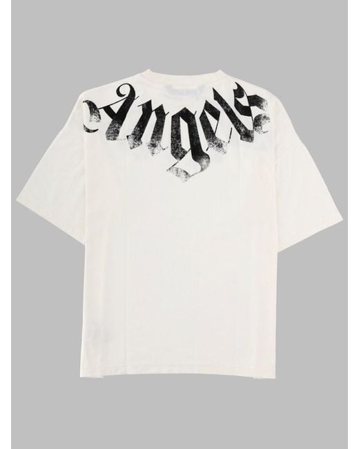 Palm Angels Gray T Shirt Con Logo