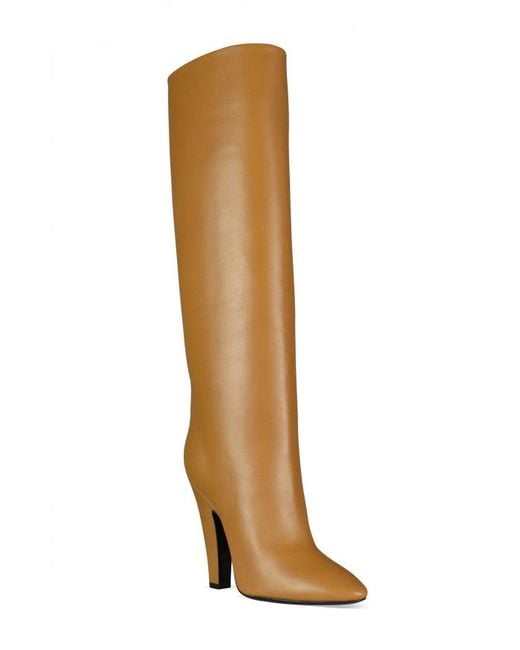 Saint Laurent Brown Tubes 68 Boots