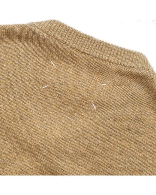 Maison Margiela Natural Wool And Cashmere Pullover