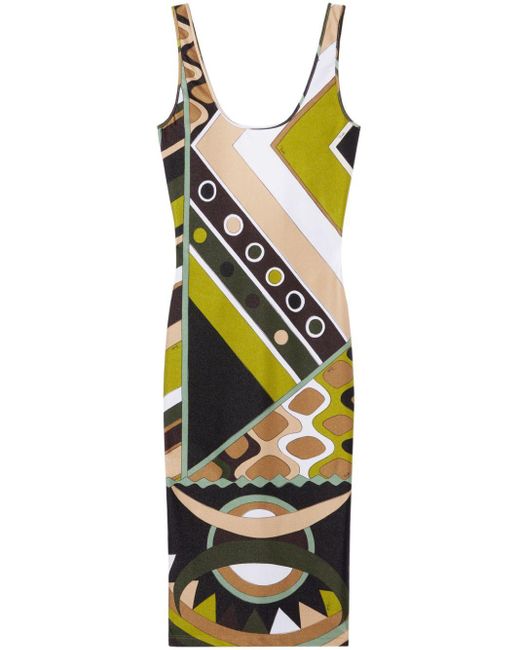 Emilio Pucci Black Vivara Printkleid