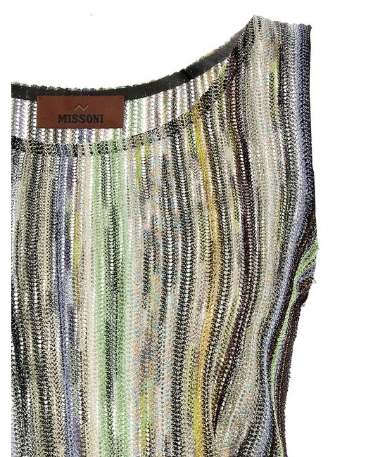 Missoni Gestreepte Lamé Top in het Green