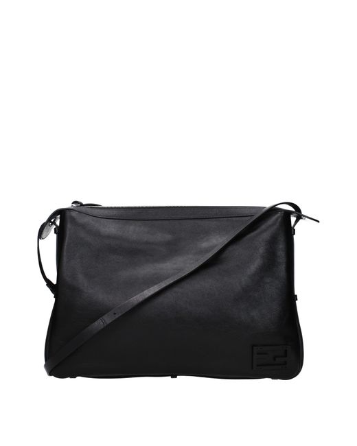 Fendi Black Umhängetaschen einfach Frauen Leder schwarz