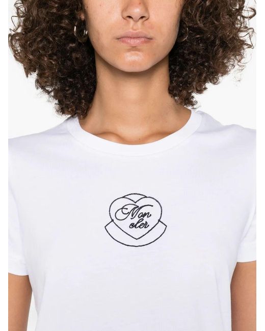 Moncler White Ss T-Shirt