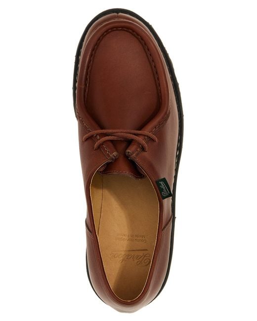 Paraboot Brown 'Michael' Derby Shoes