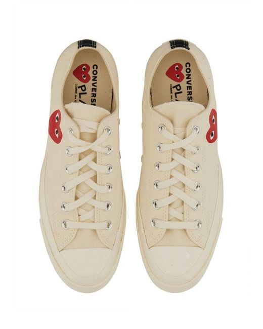 COMME DES GARÇONS PLAY White Sneaker With Logo for men