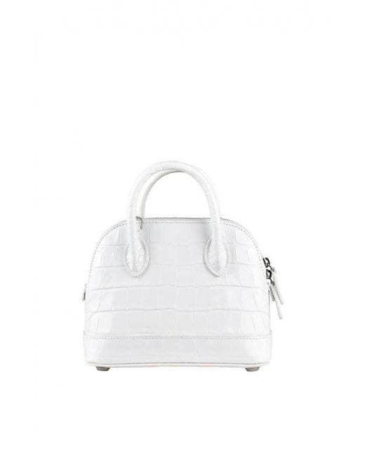 Balenciaga White Ville Handbag