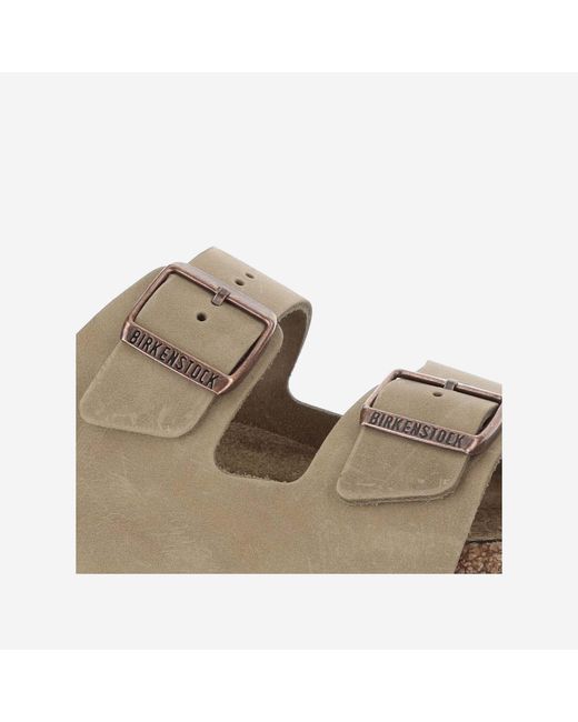 Birkenstock Brown Suede Sandals With Cork Sole