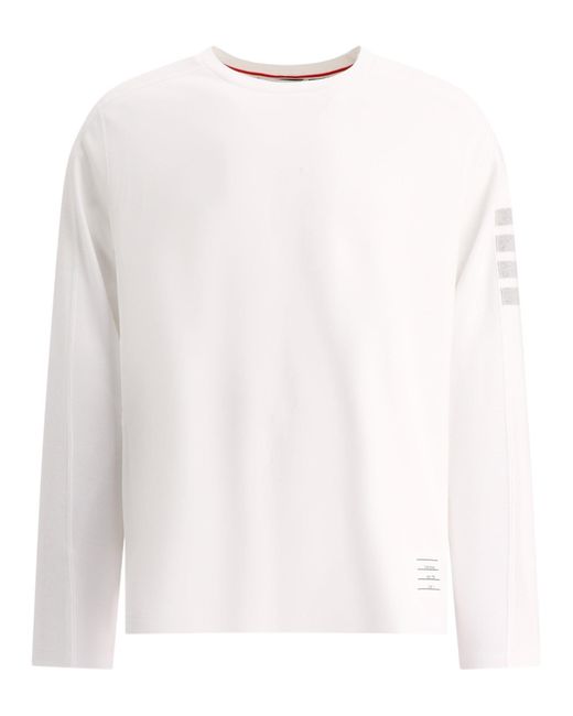 4 Bar Jersey T-shirt Thom Browne pour homme en coloris White