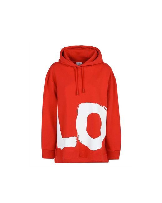 Burberry Red Love Hooded Sweatshirt for men