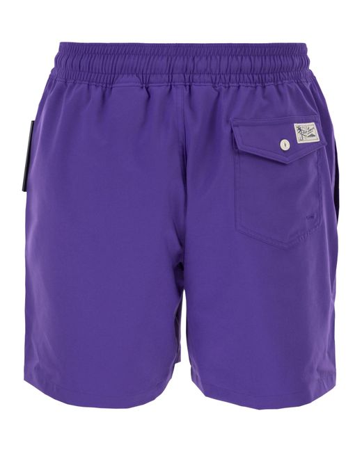 Polo Ralph Lauren Purple Traveler Classic 14.6 Cm Beach Boxers for men
