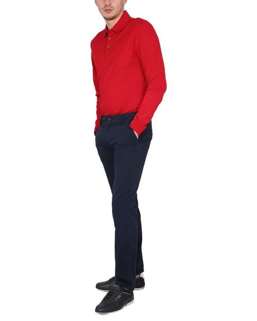 Boss Red Polo With Logo Embroidery for men