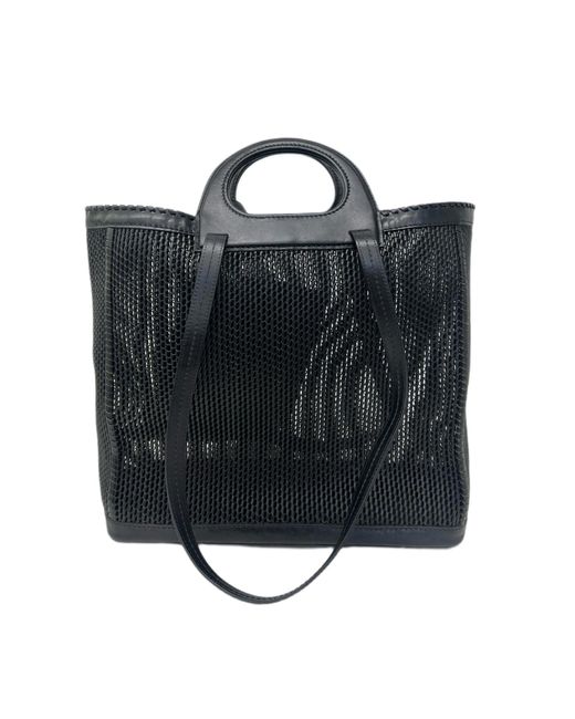 Max Mara Black Queen Leather Bag