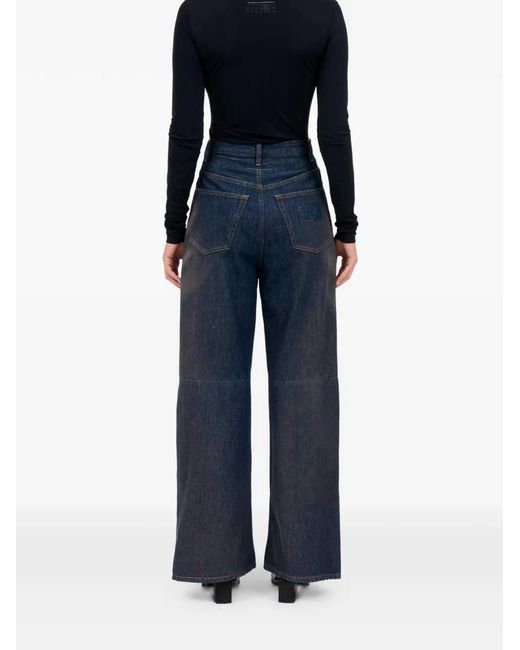 MM6 by Maison Margiela Blue Wide Leg Jeans