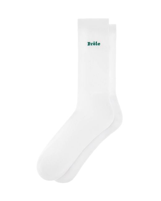 Logo -Socken Drole de Monsieur de hombre de color White
