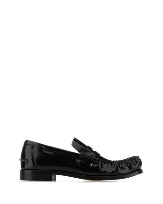 Bottega Veneta Black Leather Truman Loafers for men