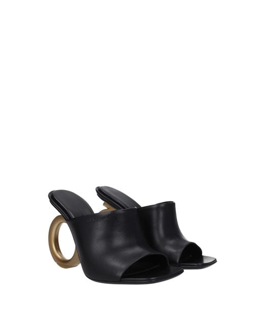 Ferragamo Black Sandali Astro Donna Pelle Nero