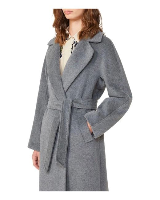 Weekend by Maxmara Gray Tempera Belted Coat