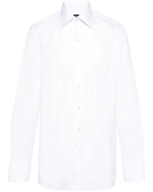 Tom Ford White Cotton Shirt For for men