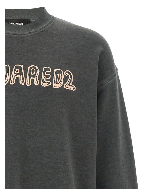 DSquared² Gray 'Best Fade' Sweatshirt for men