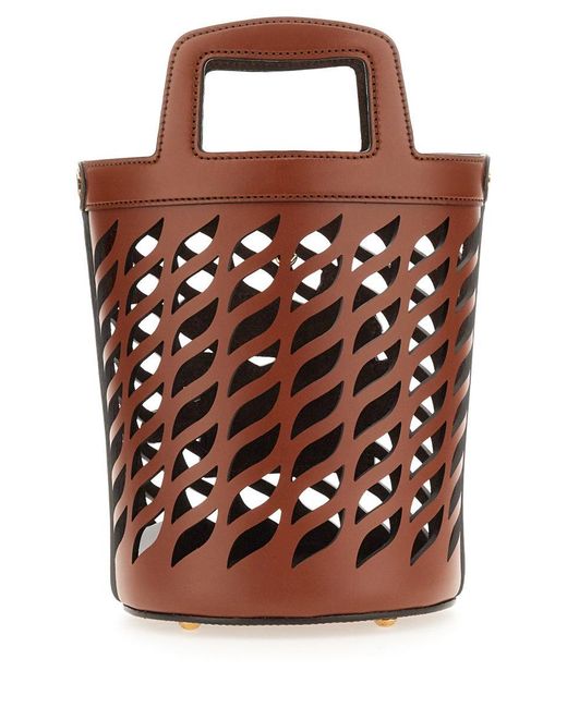 Etro Brown "coffa" Bag With Logo