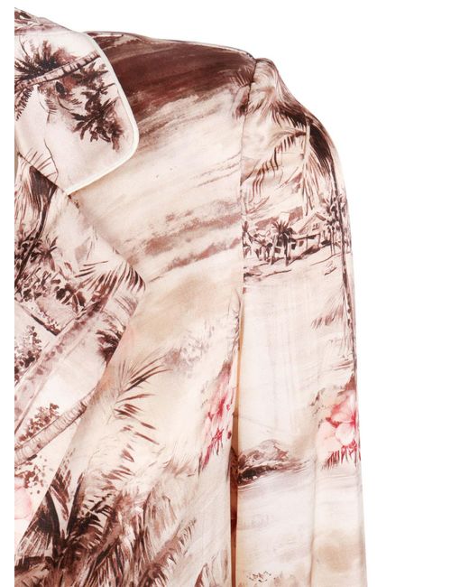 Shirtaporter Overhemd A Porter Blazer Seta in het Pink