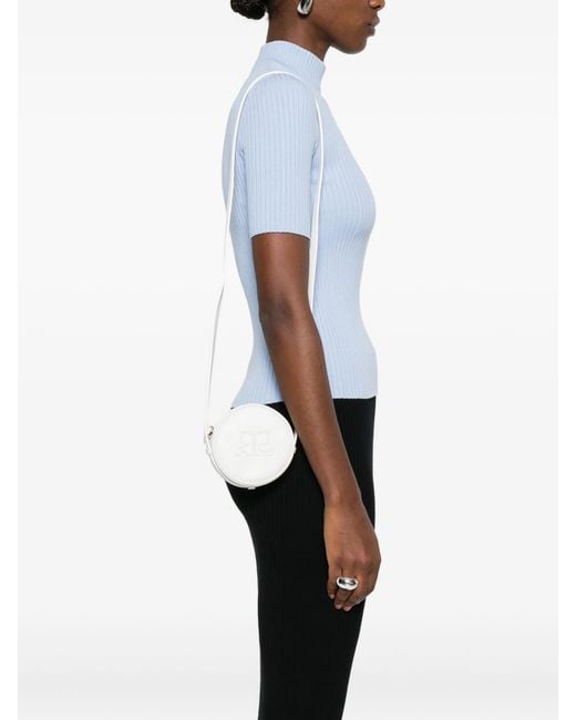 Courreges White Reedition Circle Bag