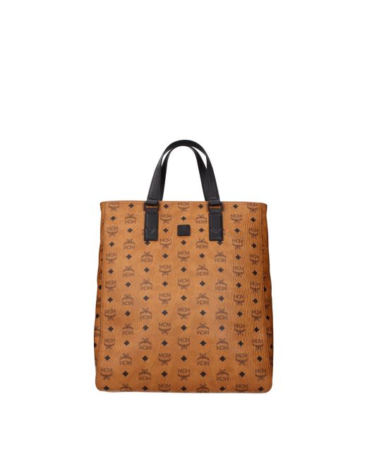 MCM Brown Borse A Mano Uomo Pelle Marrone/Nero