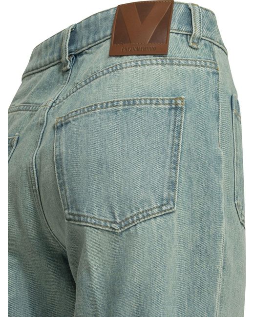 Valentino Green Straight-Leg Jeans
